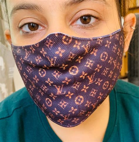 louis vuitton face mask etsy|Louis Vuitton face mask corona.